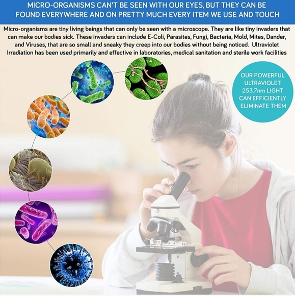 Uv sanitizing wand NIB usb rechargeable nwt - Picture 5 of 7